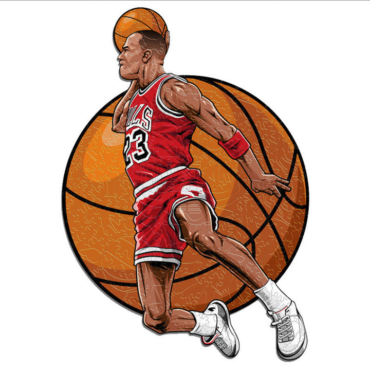 100-Piece Wooden 3D Basketball Puzzle for Young Fans