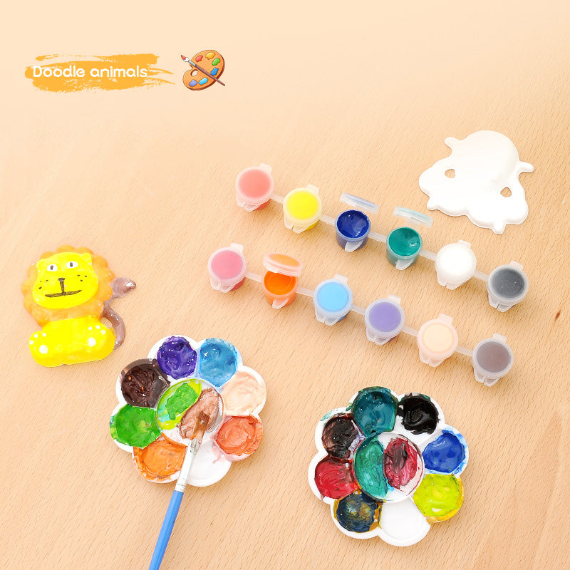 Children's Plaster Painting Set for Creative Dino Play