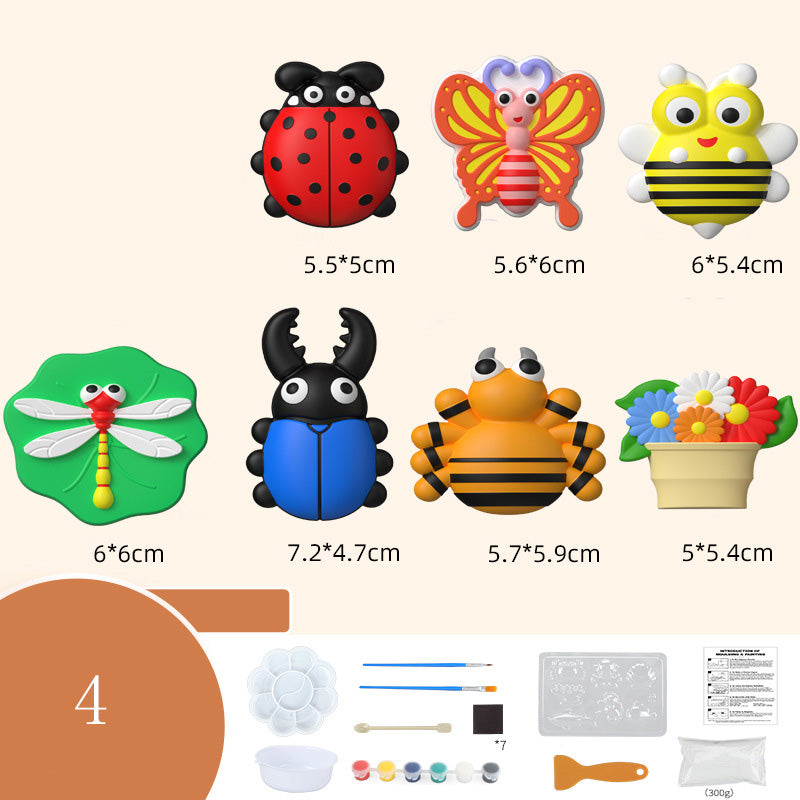 Children's Plaster Painting Set for Creative Dino Play