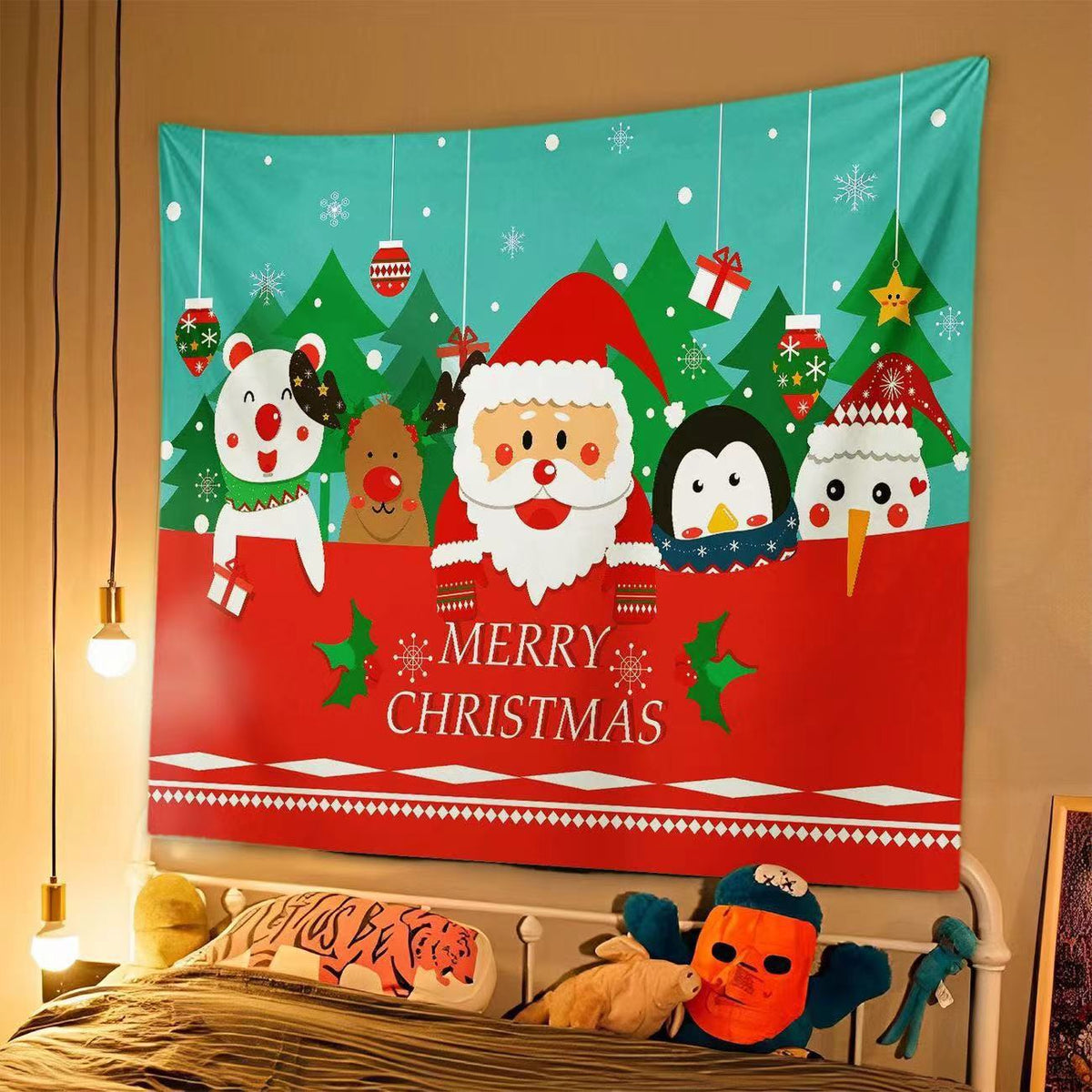 Christmas Tapestry Wall Hanging for Festive Holiday Decor