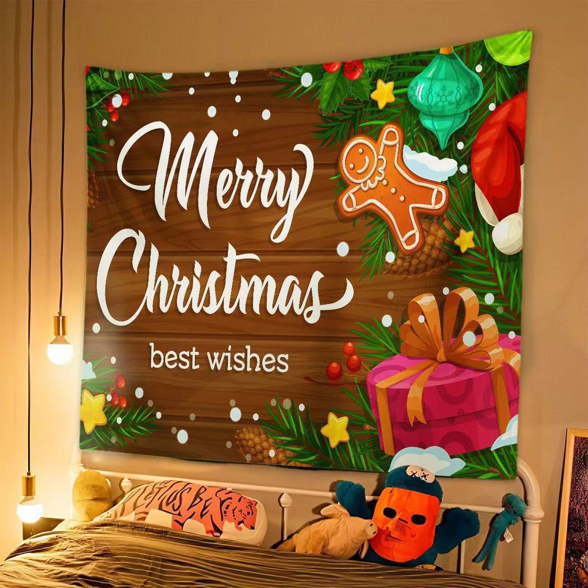 Christmas Tapestry Wall Hanging for Festive Holiday Decor