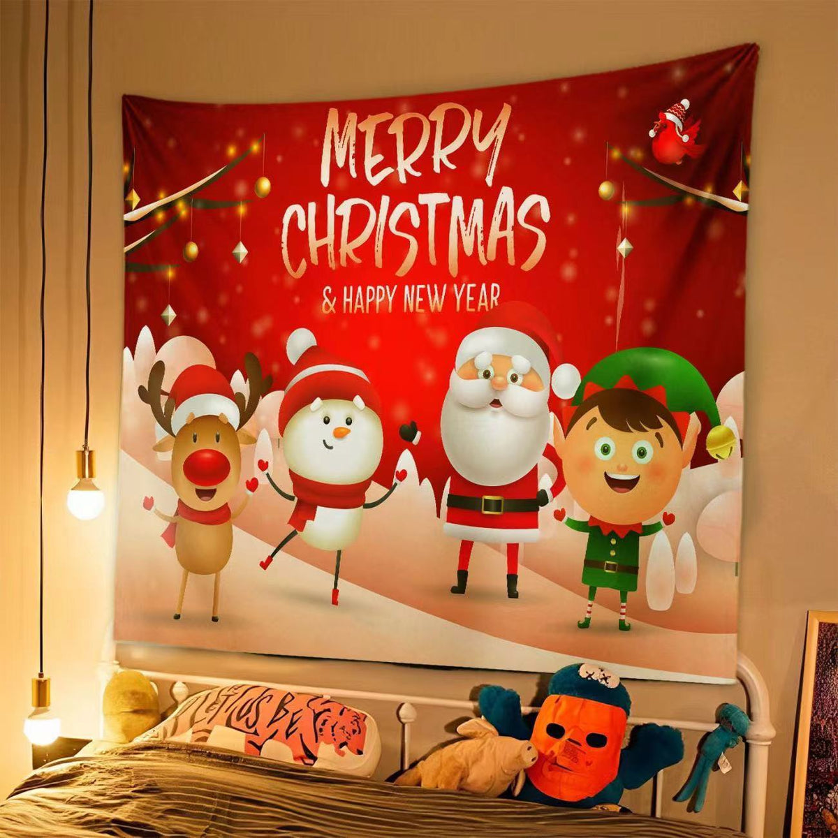 Christmas Tapestry Wall Hanging for Festive Holiday Decor