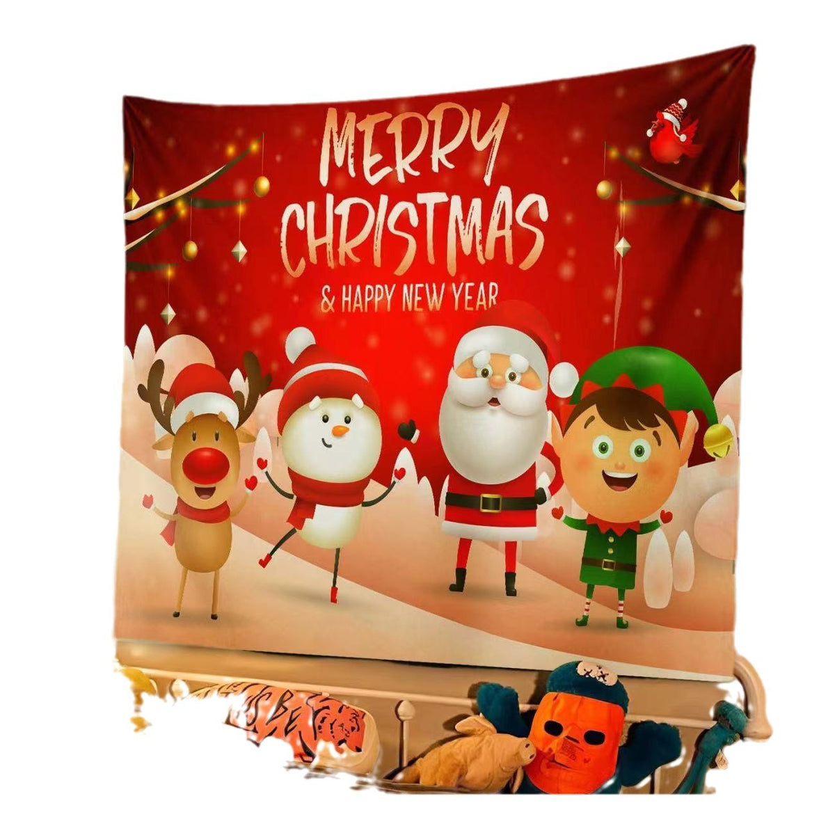 Christmas Tapestry Wall Hanging for Festive Holiday Decor