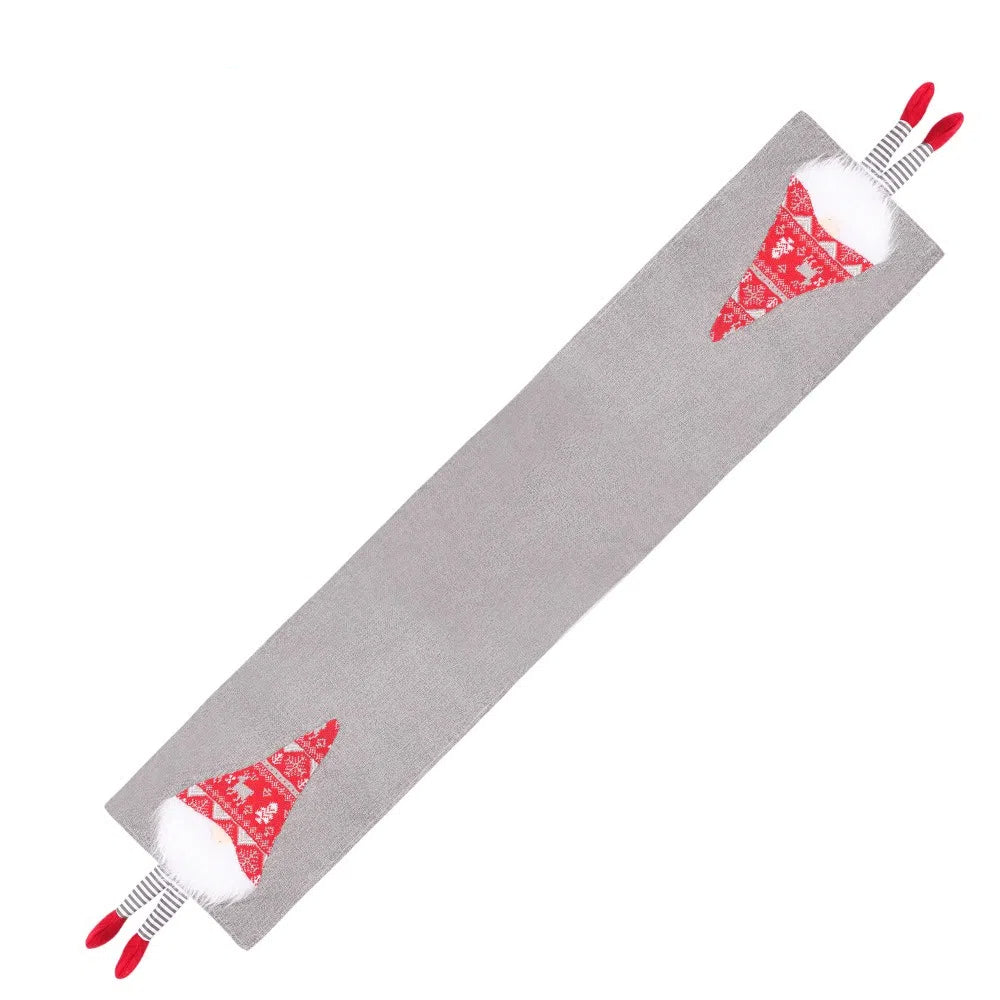 Christmas Gnome Table Runner Festive Holiday Decor