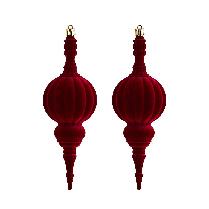 Flocked Christmas Ornaments for a Luxe Holiday Tree