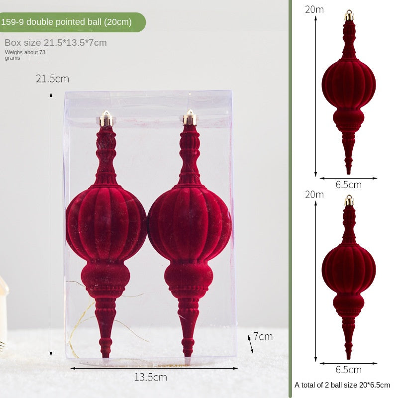 Flocked Christmas Ornaments for a Luxe Holiday Tree