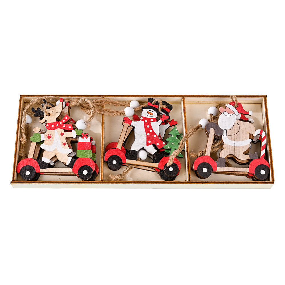 Wooden Christmas Ornaments for Nostalgic Tree Charm