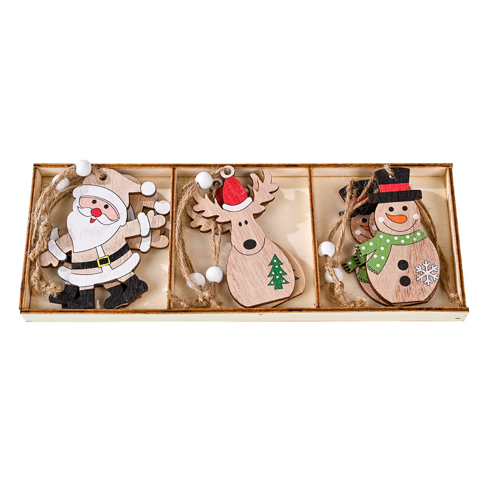 Wooden Christmas Ornaments for Nostalgic Tree Charm