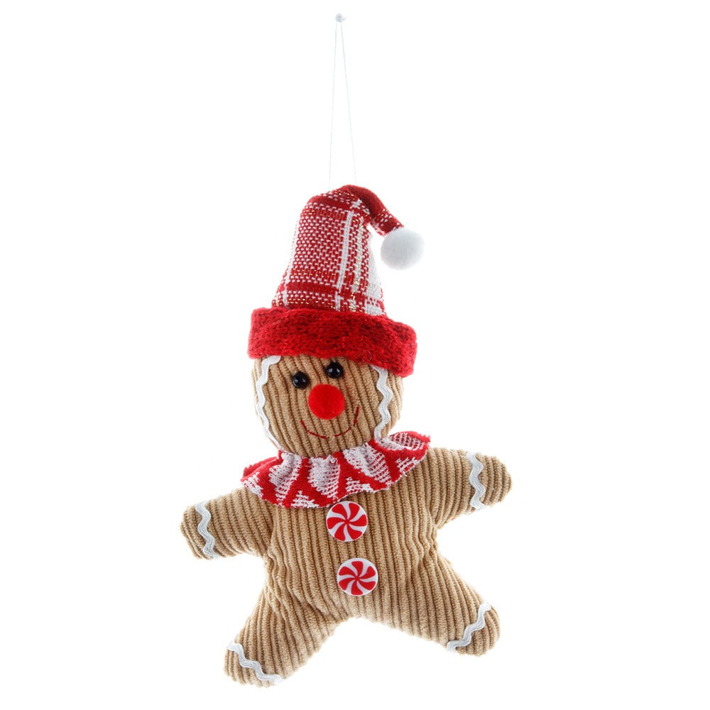 Fabric Gingerbread Ornaments for a Cozy Christmas Tree