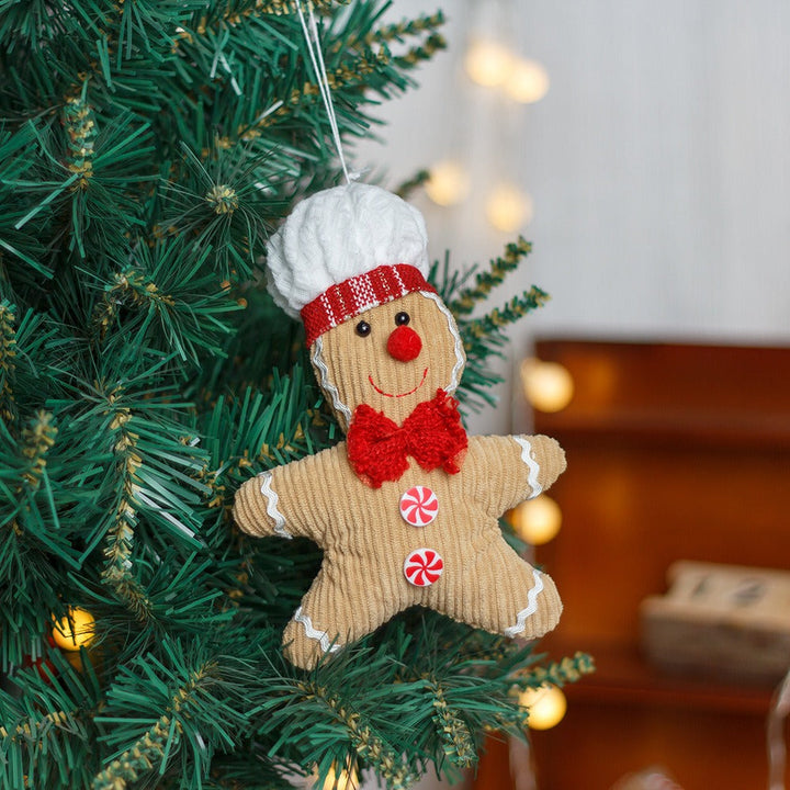 Fabric Gingerbread Ornaments for a Cozy Christmas Tree