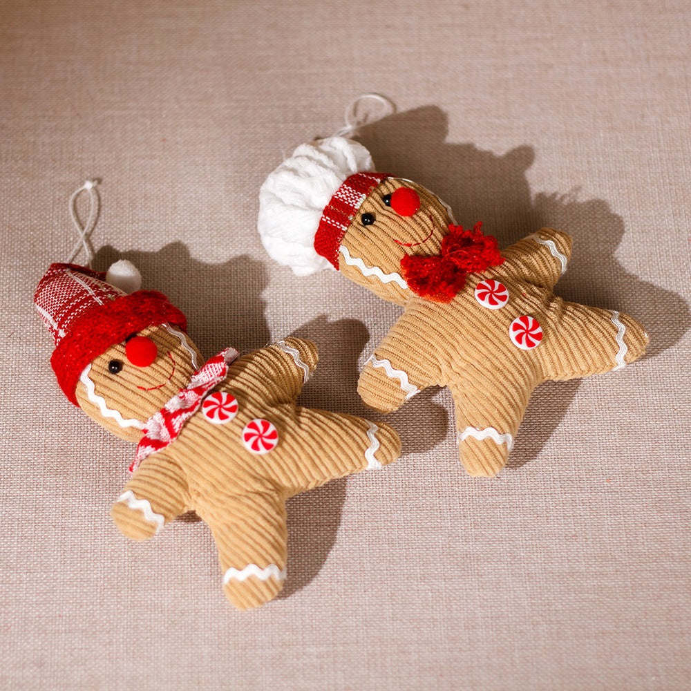 Fabric Gingerbread Ornaments for a Cozy Christmas Tree