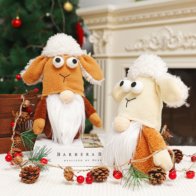 Plush Christmas Deer Ornaments for Cozy Holiday Decor