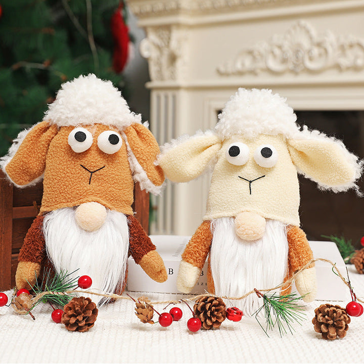 Plush Christmas Deer Ornaments for Cozy Holiday Decor