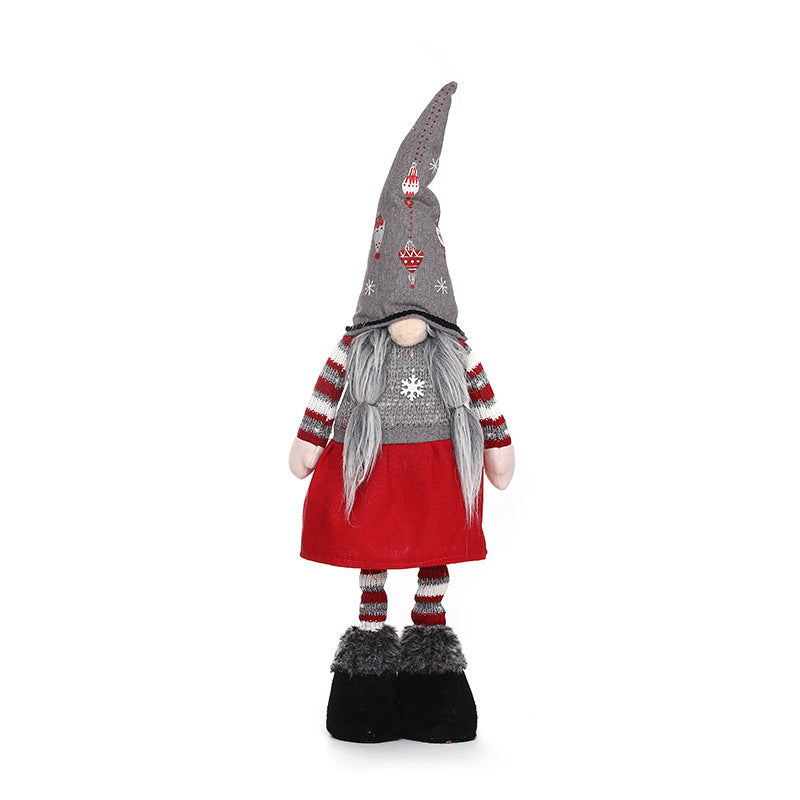 Christmas Gnome Doll Pair - Standing Faceless Holiday Decor