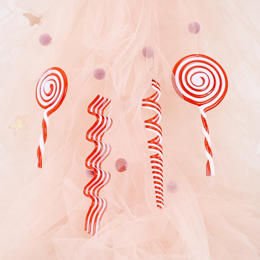 Candy Lollipop Christmas Hangers - Peppermint Décor Set
