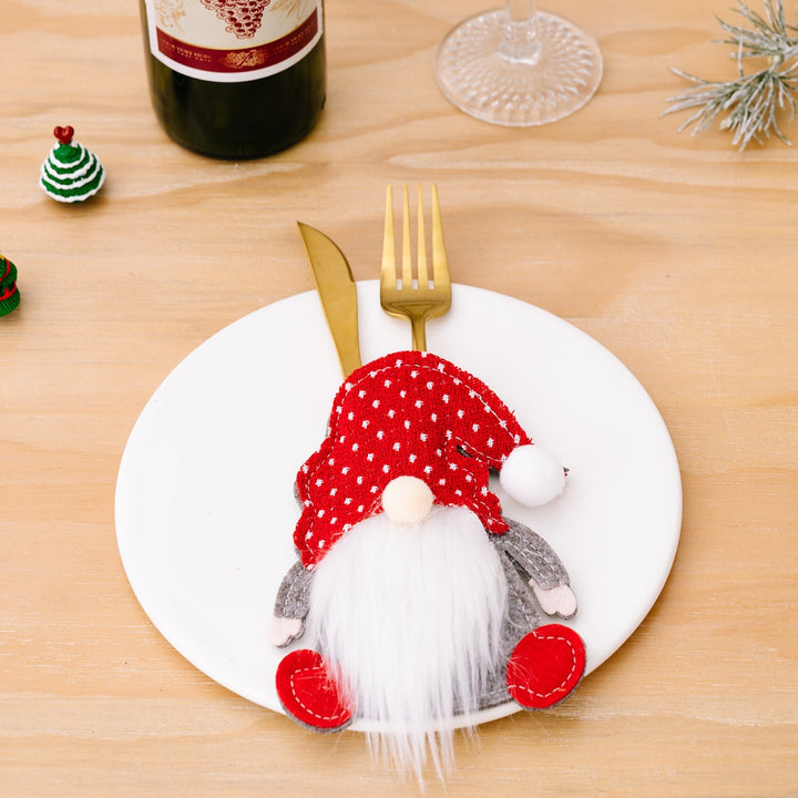 Christmas Gnome Cutlery Holders for Festive Tables