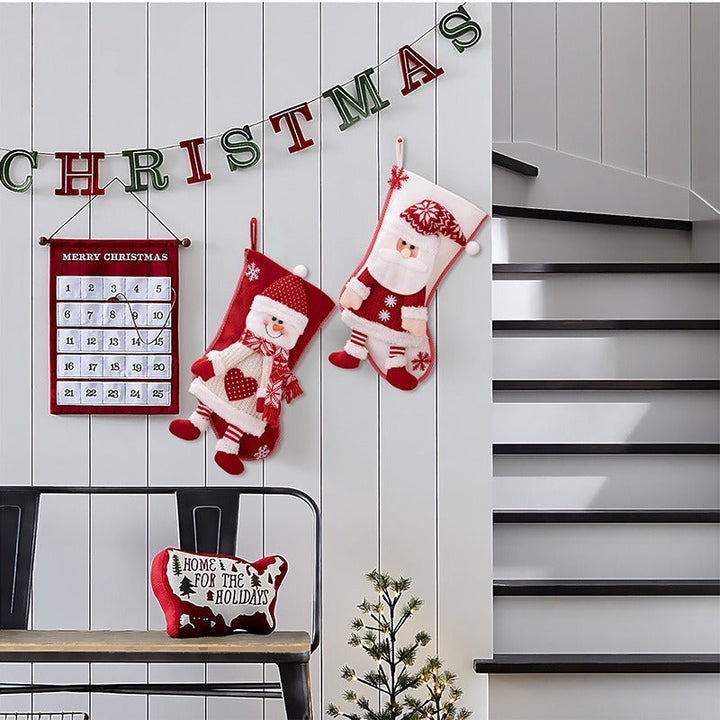 Christmas Stocking Set for Cozy Festive Mantel Decor