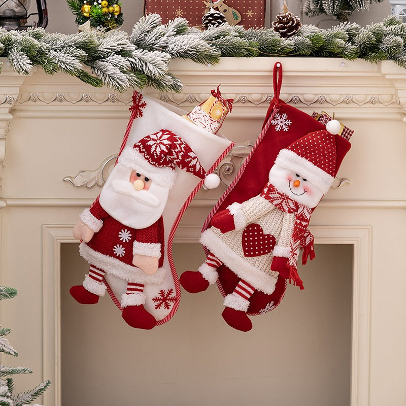 Christmas Stocking Set for Cozy Festive Mantel Decor