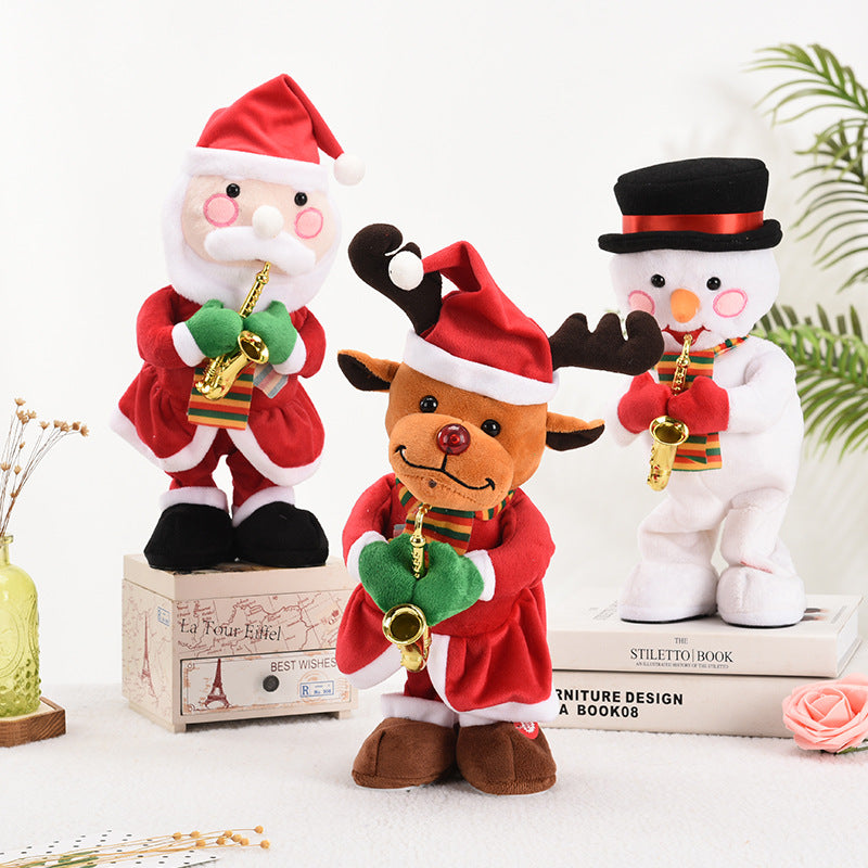 Animated Christmas Plush Toy That Sings And Twists
