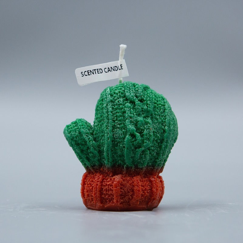 Cactus Scented Candle for Playful Holiday Home Decor