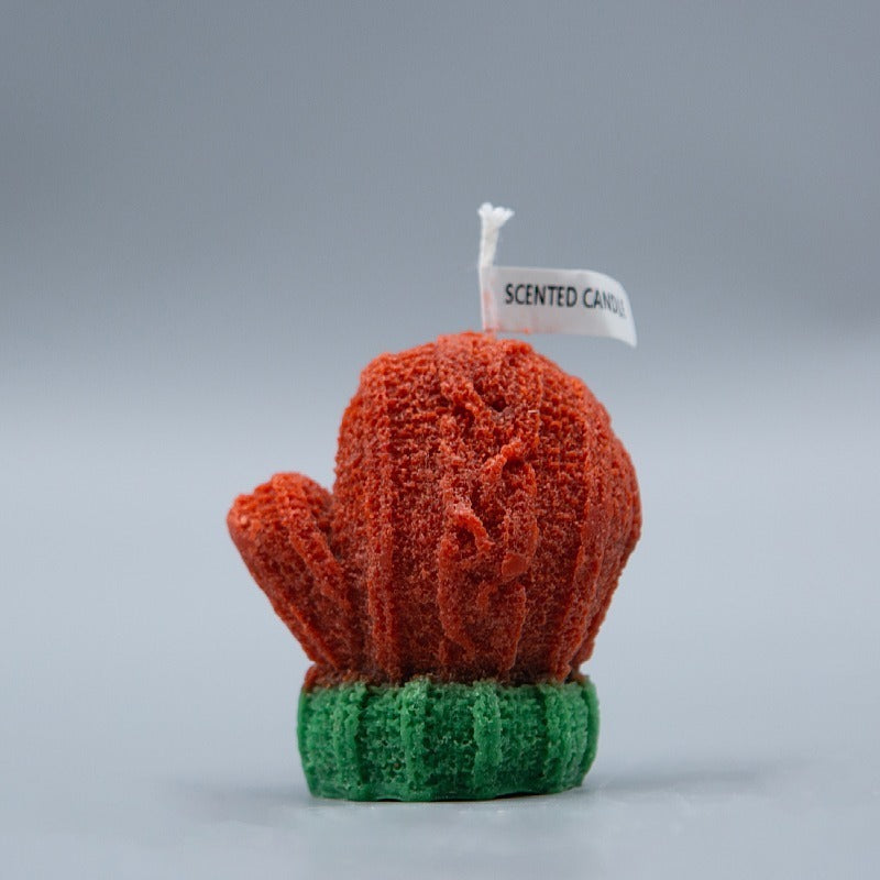 Cactus Scented Candle for Playful Holiday Home Decor