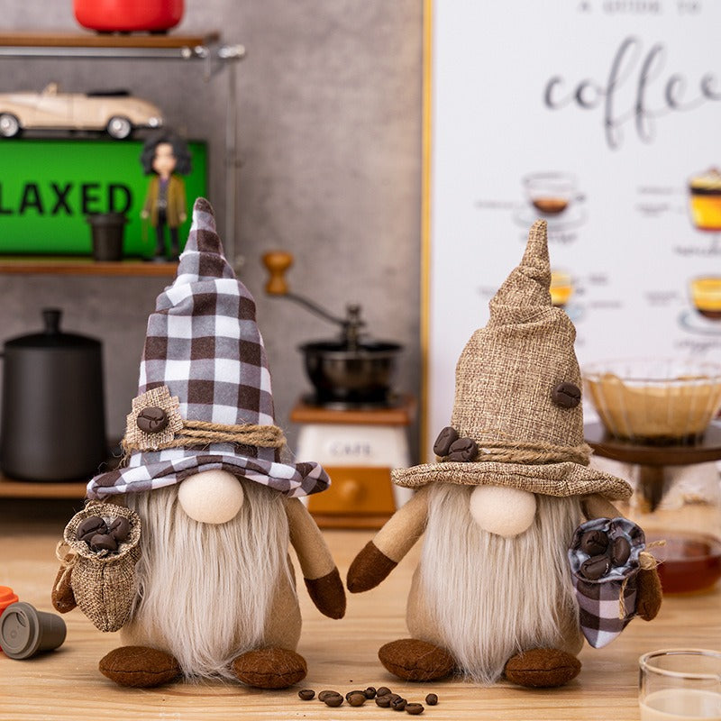 Christmas Coffee Gnome Decor for Cozy Holiday Shelves