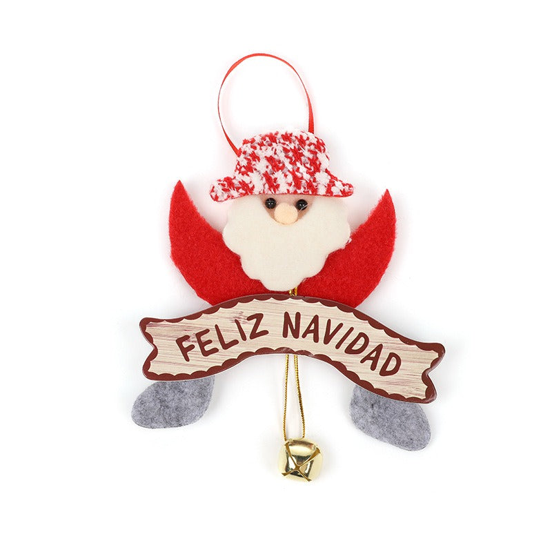 Christmas Pendant Ornament with a Jingle Bell