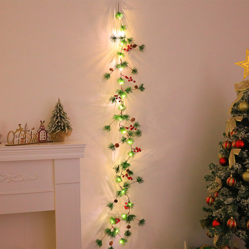 Christmas Pine Garland With Warm Integrated Lights