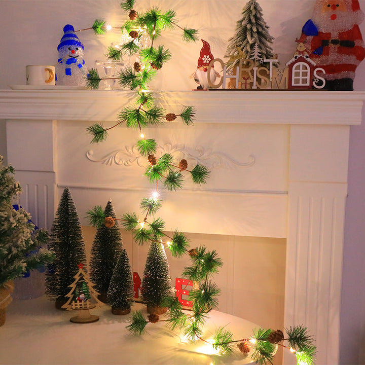 Christmas Pine Garland With Warm Integrated Lights