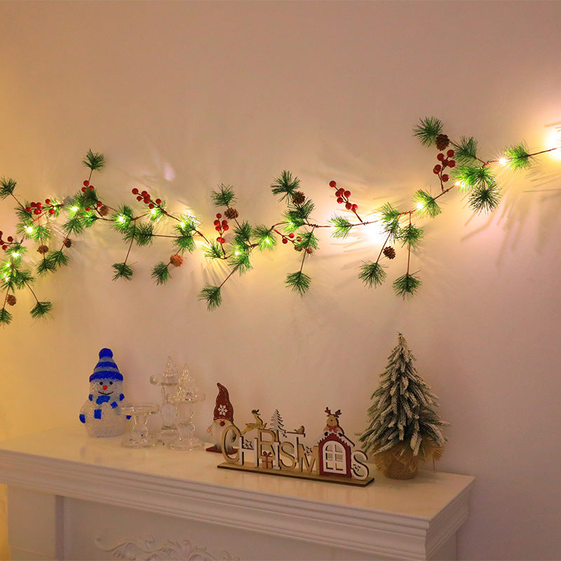 Christmas Pine Garland With Warm Integrated Lights