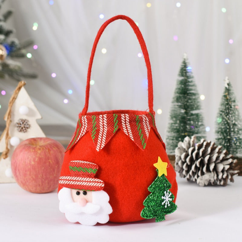 Christmas Felt Gift Bag for Candy & Small Presents
