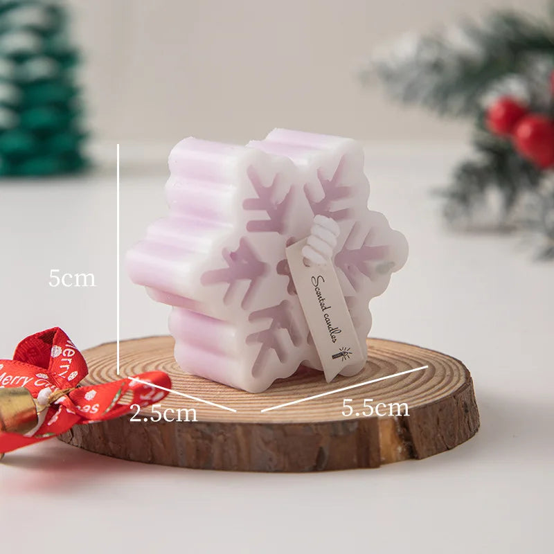 Christmas Snowflake Candle For A Warm Festive Glow