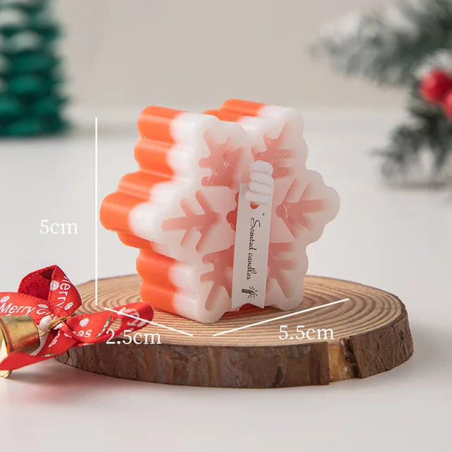 Christmas Snowflake Candle For A Warm Festive Glow