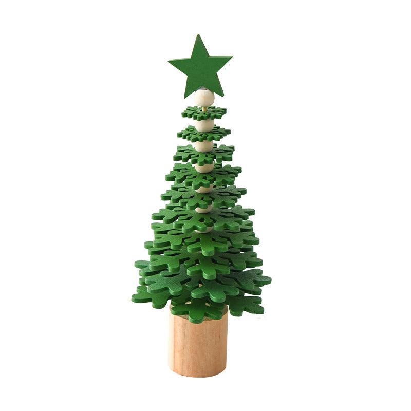 Mini Wooden Christmas Trees – Festive Tabletop Decor