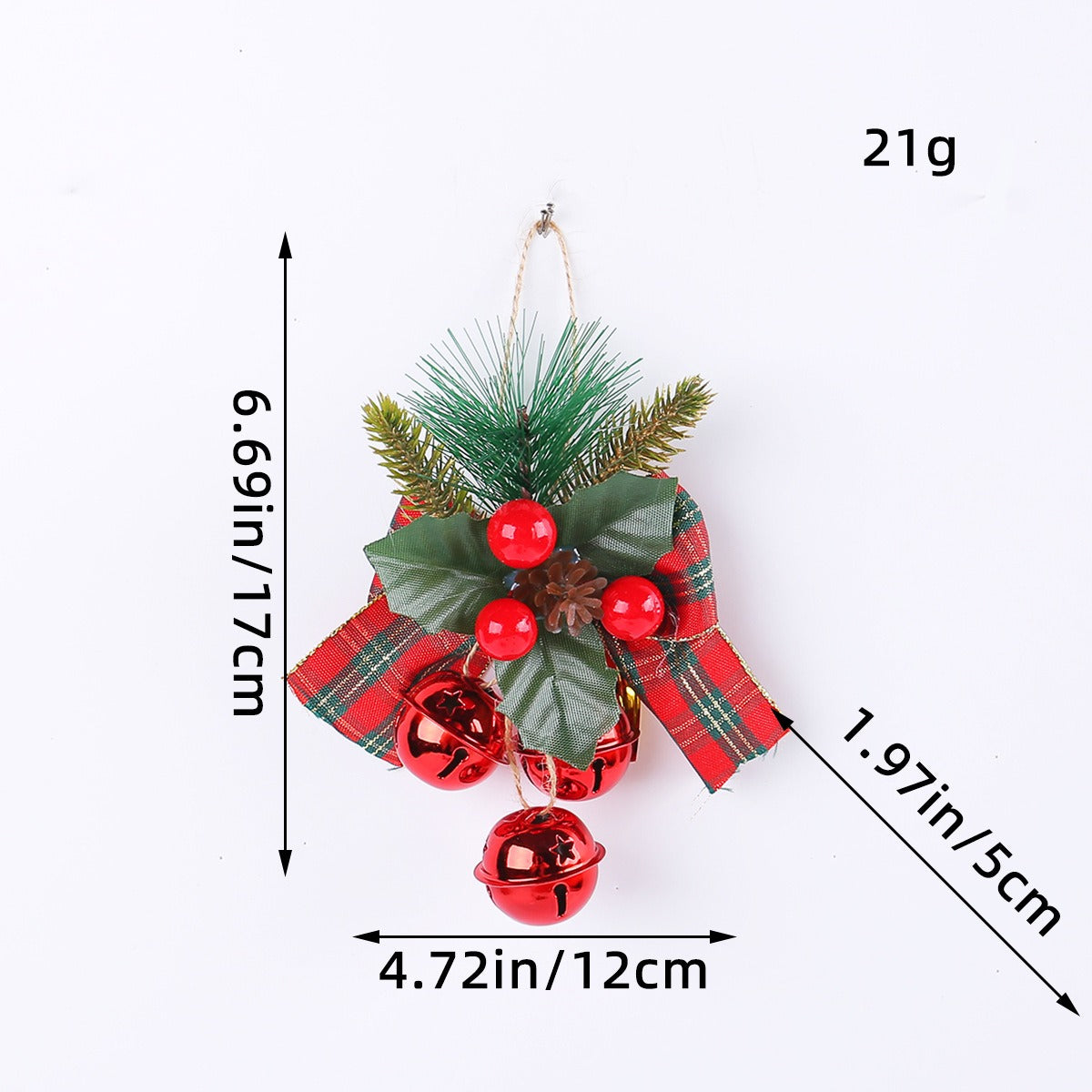 Christmas Tree Bell Ornament Set for Festive Displays