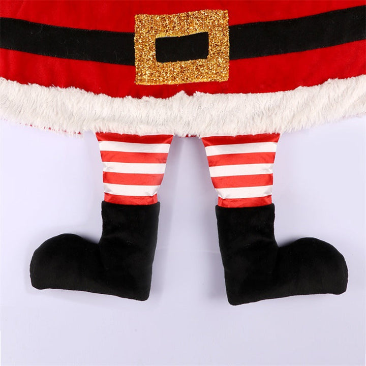 Christmas Tree Skirt Santa Legs & Boots Decoration