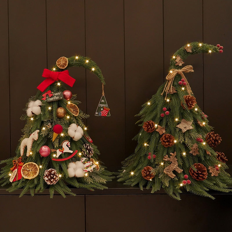 Tabletop Christmas Tree With Elegant PE Foliage
