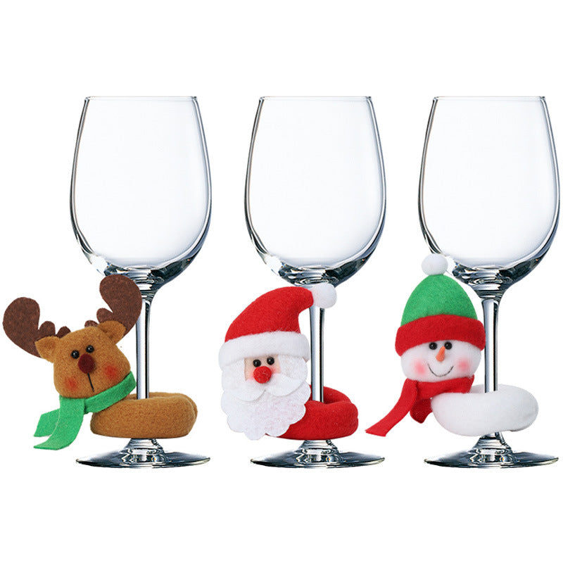 Christmas Wine Glass Decorations for Festive Tables
