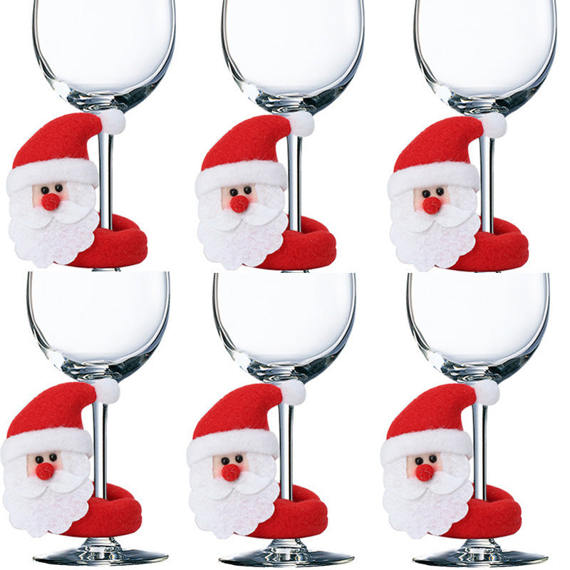 Christmas Wine Glass Decorations for Festive Tables