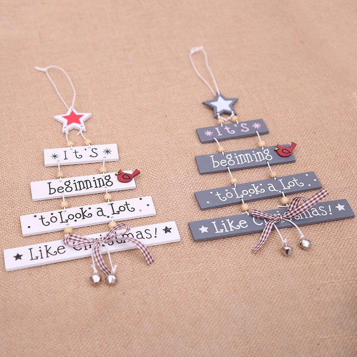 Wooden Christmas Pendant for Nostalgic Holiday Charm