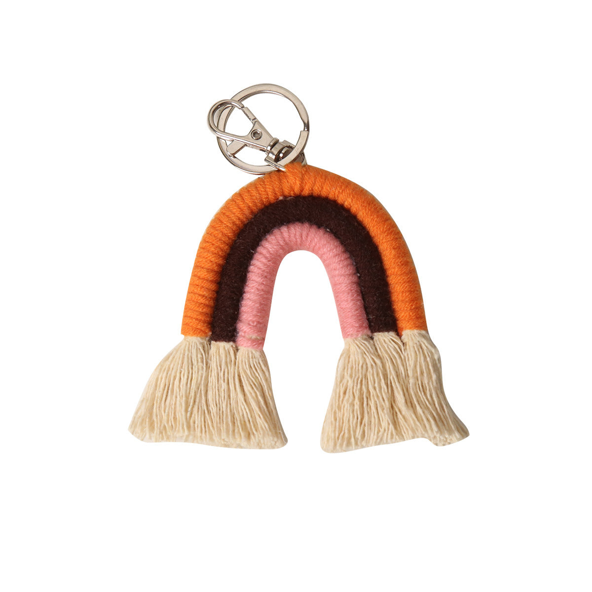 Rainbow Woven Keychain | Colorful Everyday Key Carry