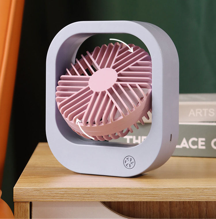 Desk Mini Fan, USB Rechargeable for Study and Outdoors