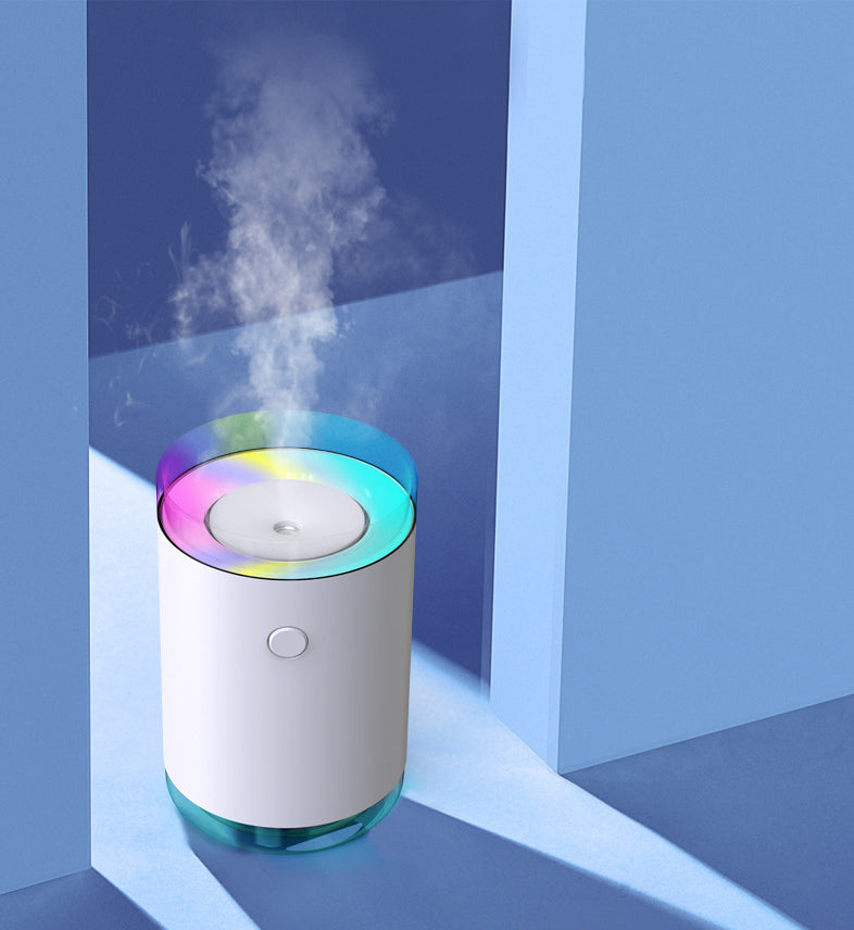 Rainbow Mist Desk Humidifier with Ambient RGB Light