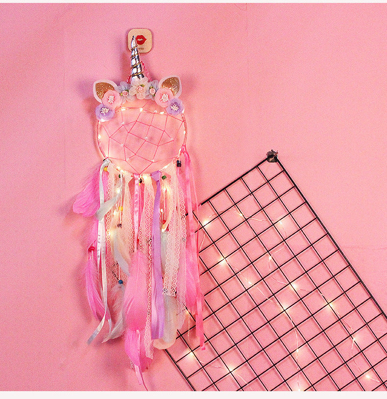 Unicorn Dream Catcher Wall Decor for Whimsical Rooms