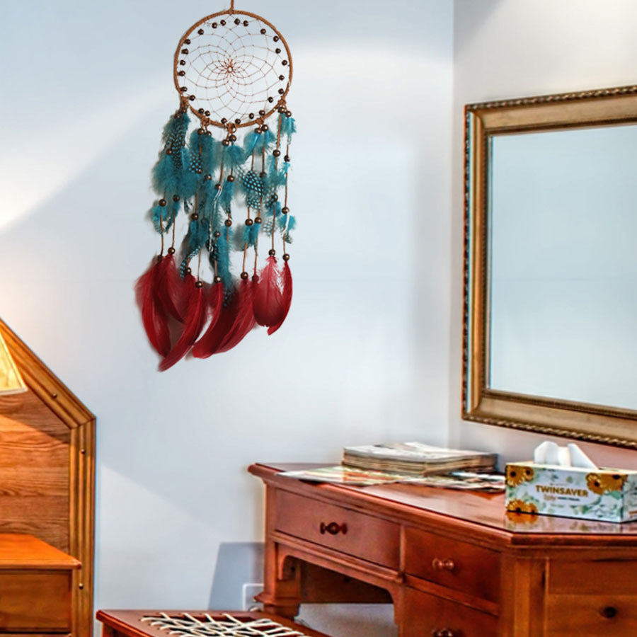 Dream Catcher Wall Decor for Colorful Bohemian Rooms