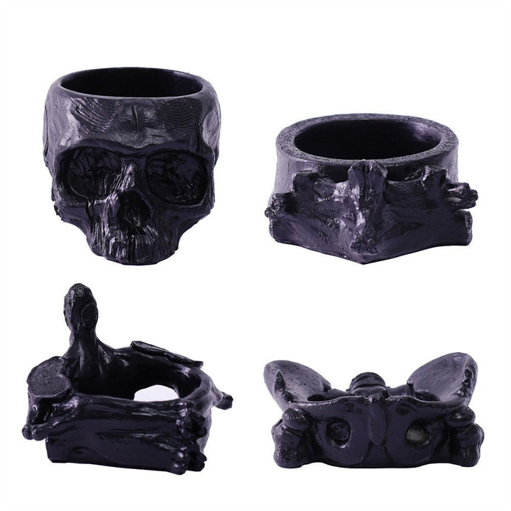 Skeleton Candle Holder Set for Dramatic Gothic Decor