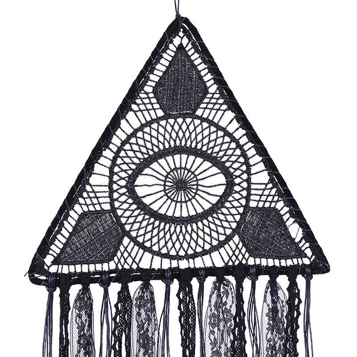 Triangle Lace Wall Hanging for Bohemian Texture Decor