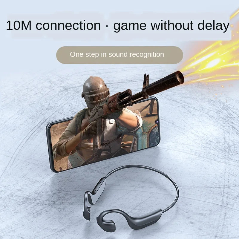 Bone Conduction Bluetooth Headset for Gaming and Running
