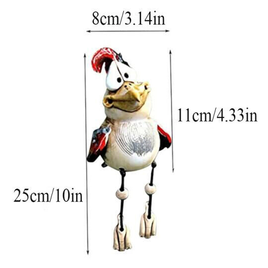 Resin Bird Garden Ornament for Whimsical Outdoor Charm