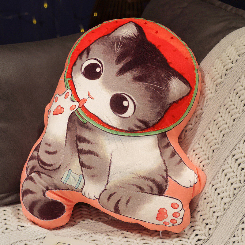 Cat Pillow Plush Cushion for Whimsical Home Styling